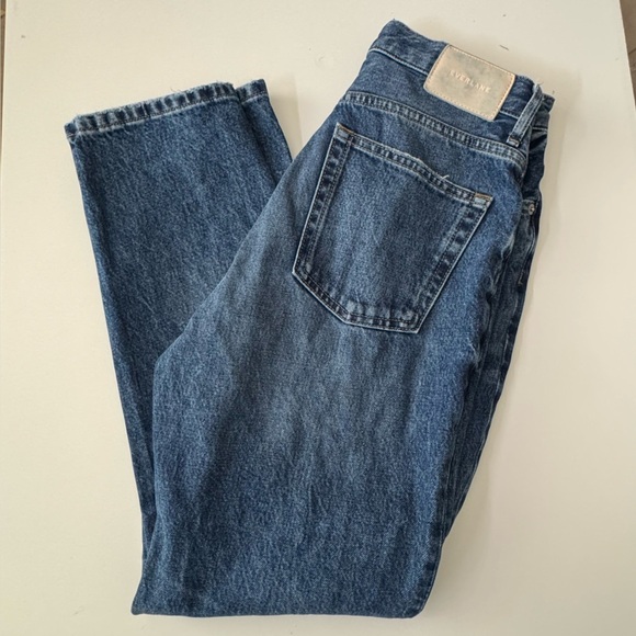 Everlane The Cheeky Jean Crop High Rise  💯% Cotton Women’s size 26 - Picture 3 of 14